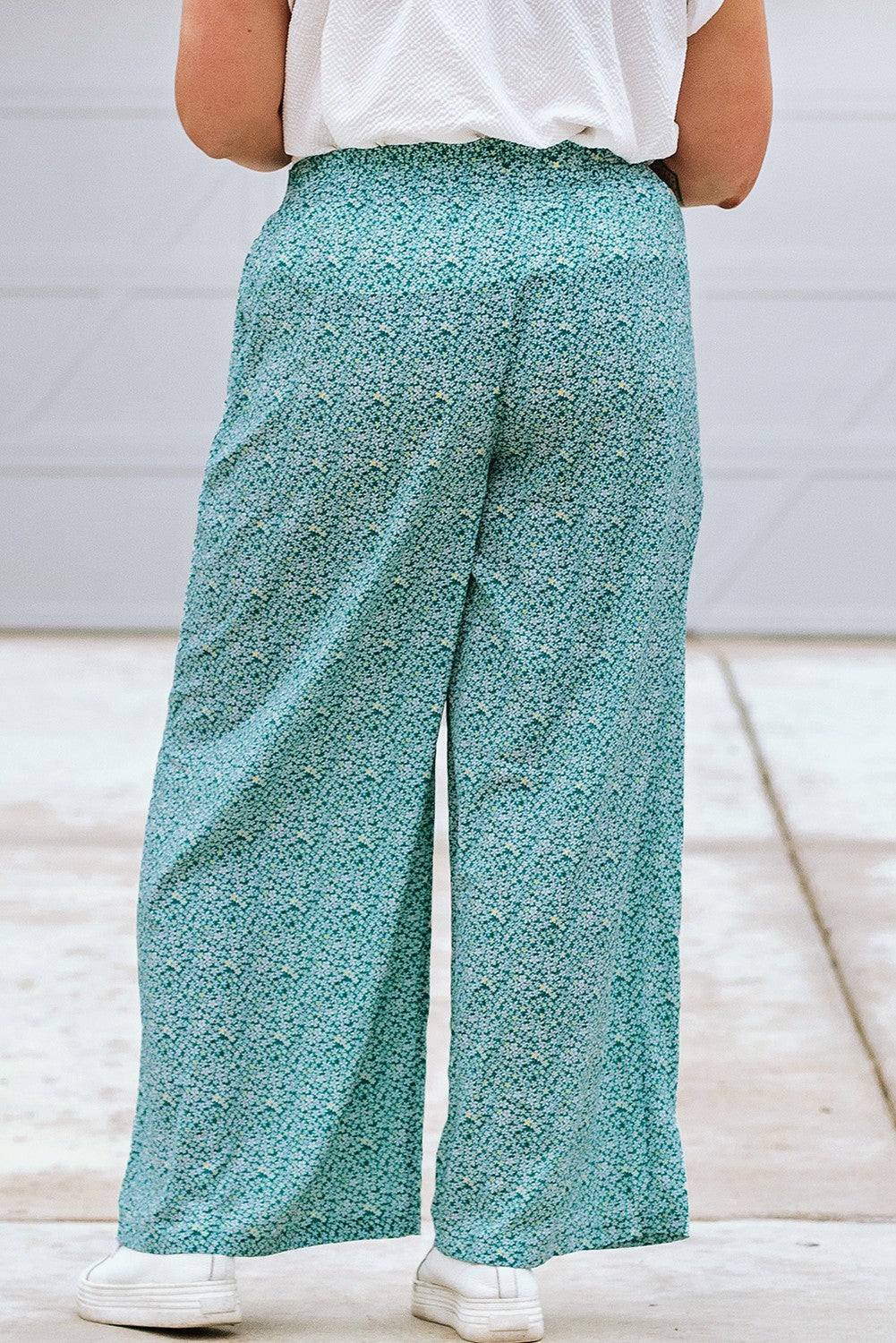 Ditsy Floral Wide Leg Pants