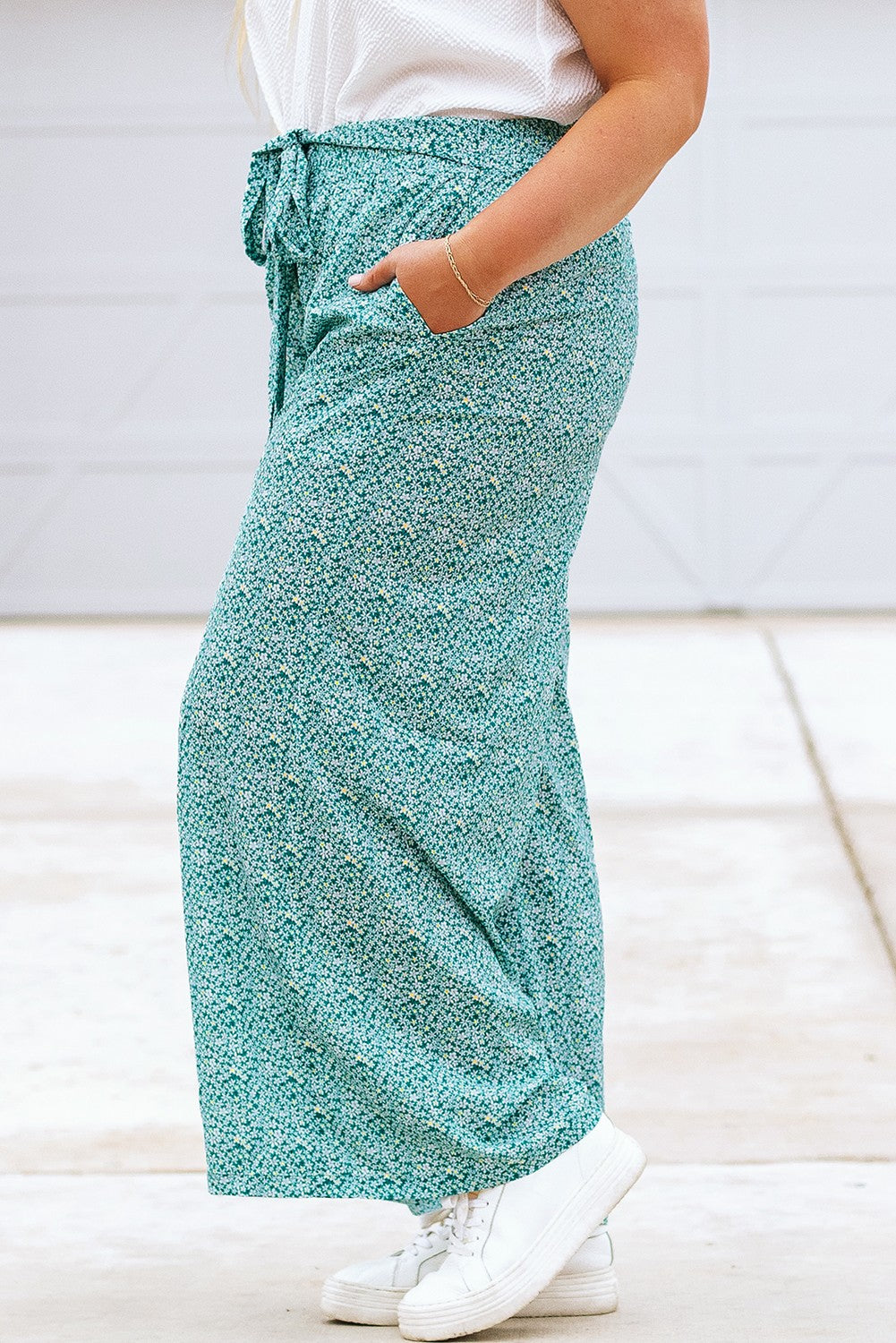 Ditsy Floral Wide Leg Pants